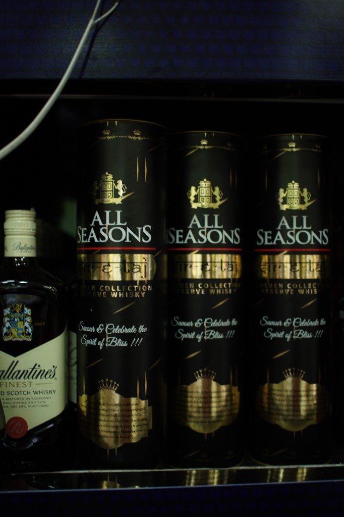 All Seasons and Ballantine's shelf