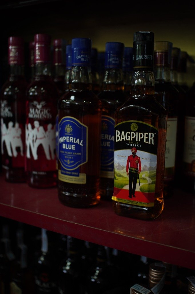 Bagpiper Deluxe Whisky and Imperial Blue