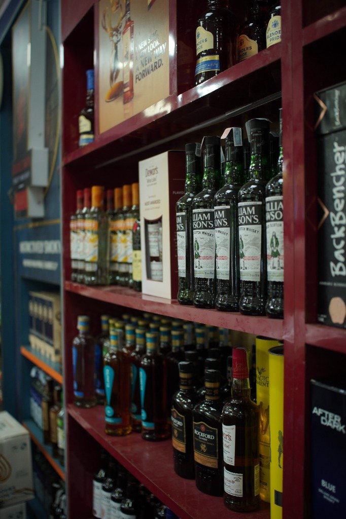 TASMAC Wine Shop Velachery Cellar Shelves